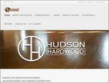 Tablet Screenshot of hudsonhardwood.com